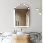 Archie Natural Oak Arch Led Mirror Shaving Cabinet 600*900